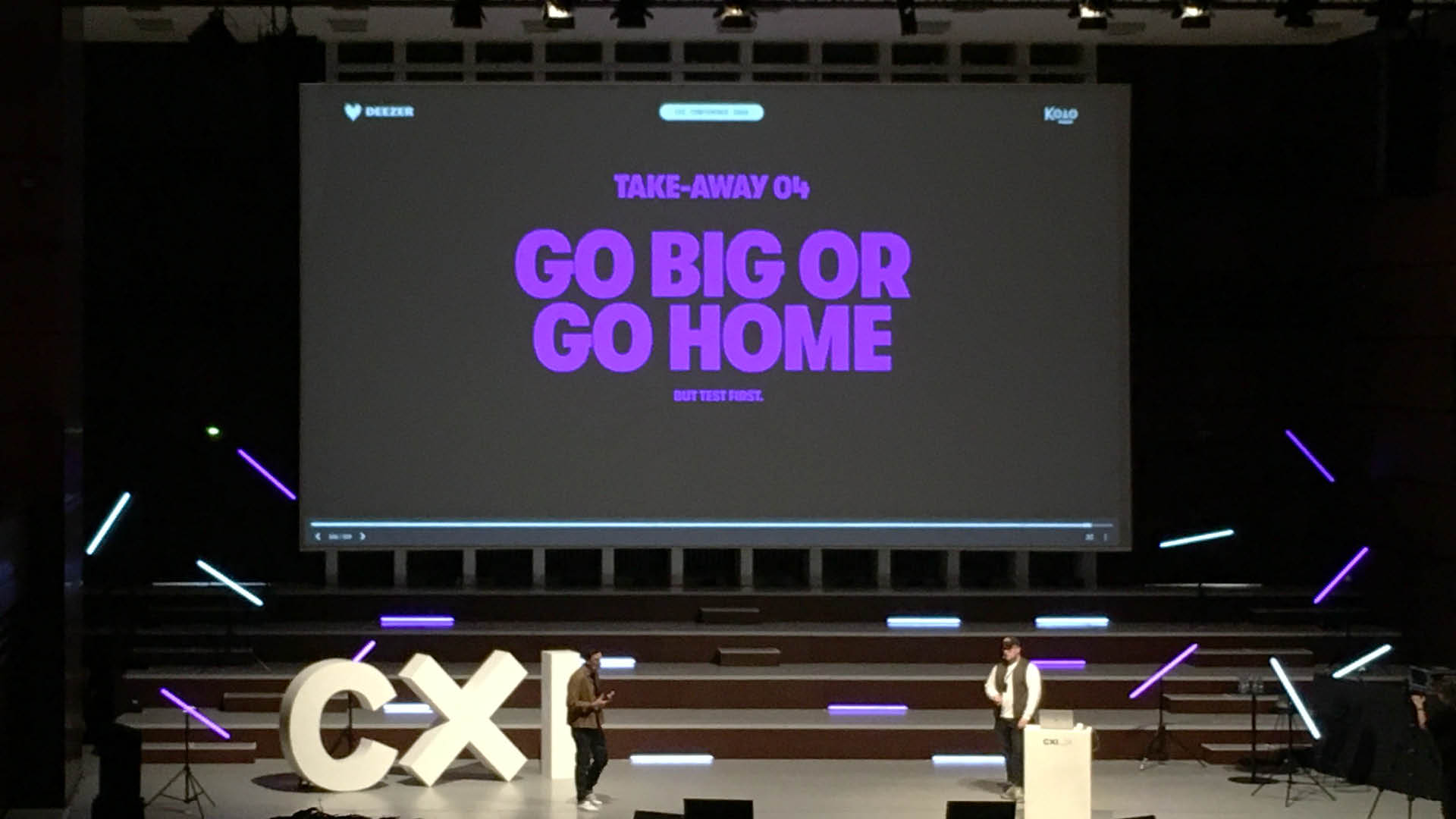 Jakob Maser - CXI_24 Vortrag Deezer x Koto - Key take-away 3 Go big or go home