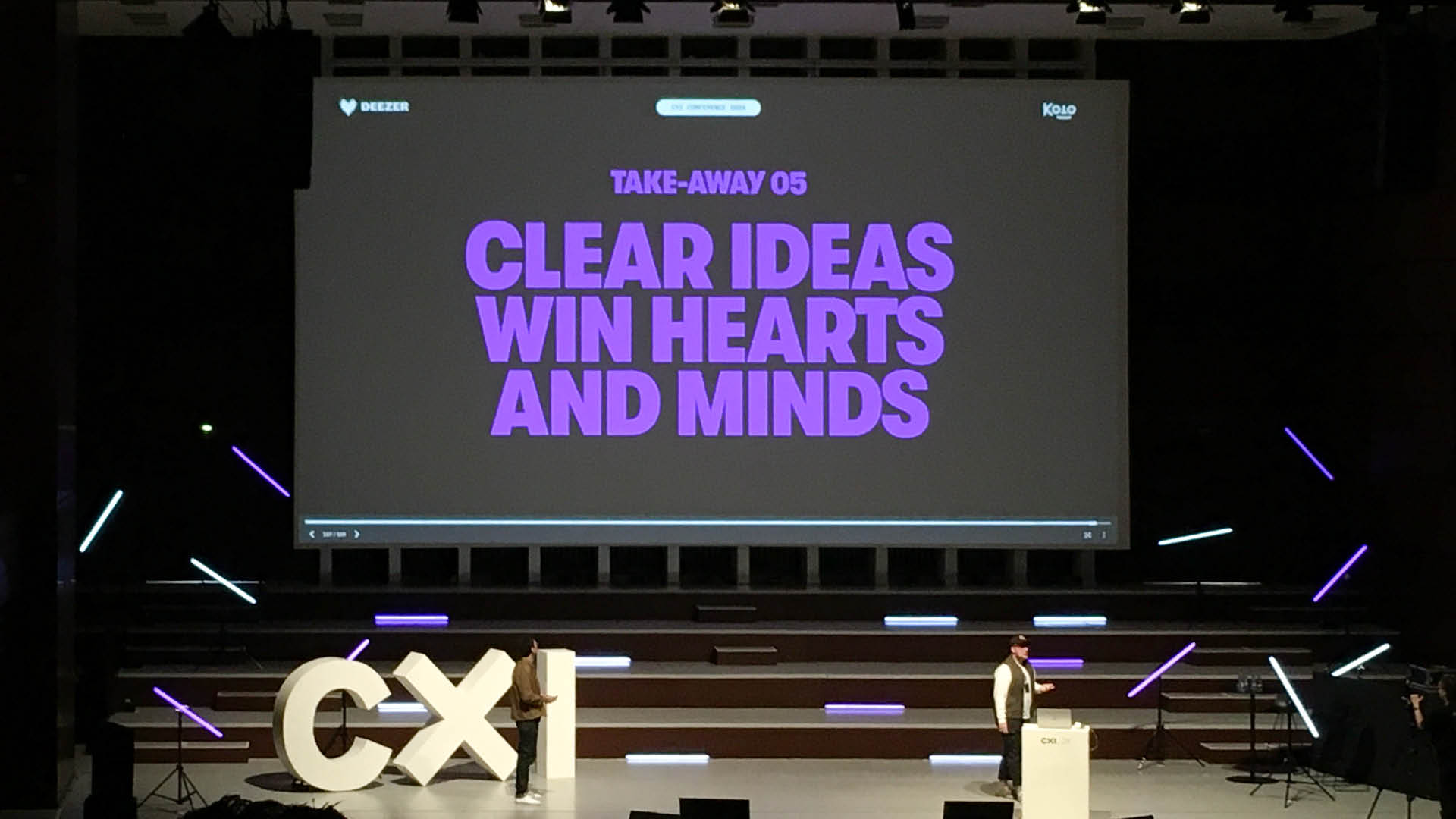 Jakob Maser - CXI_24 Vortrag Deezer x Koto - Key take-away 5 Clear ideas win hearts and minds