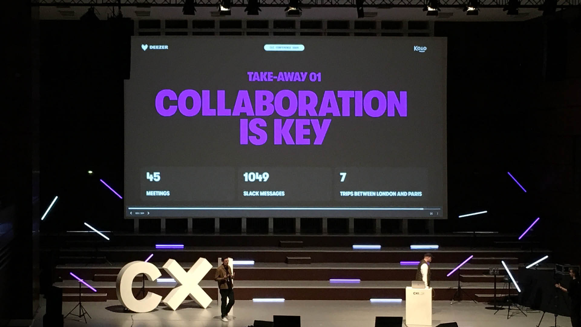 Jakob Maser - CXI_24 Vortrag Deezer x Koto - Key take-away 1 Collaboration is key